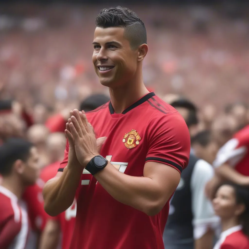 Ronaldo 7 khoác áo Manchester United