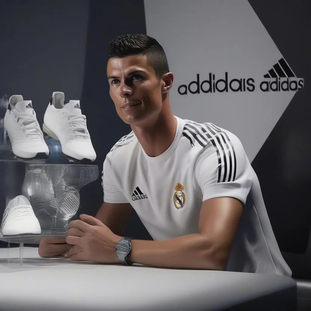 Ronaldo ký hợp đồng với Adidas