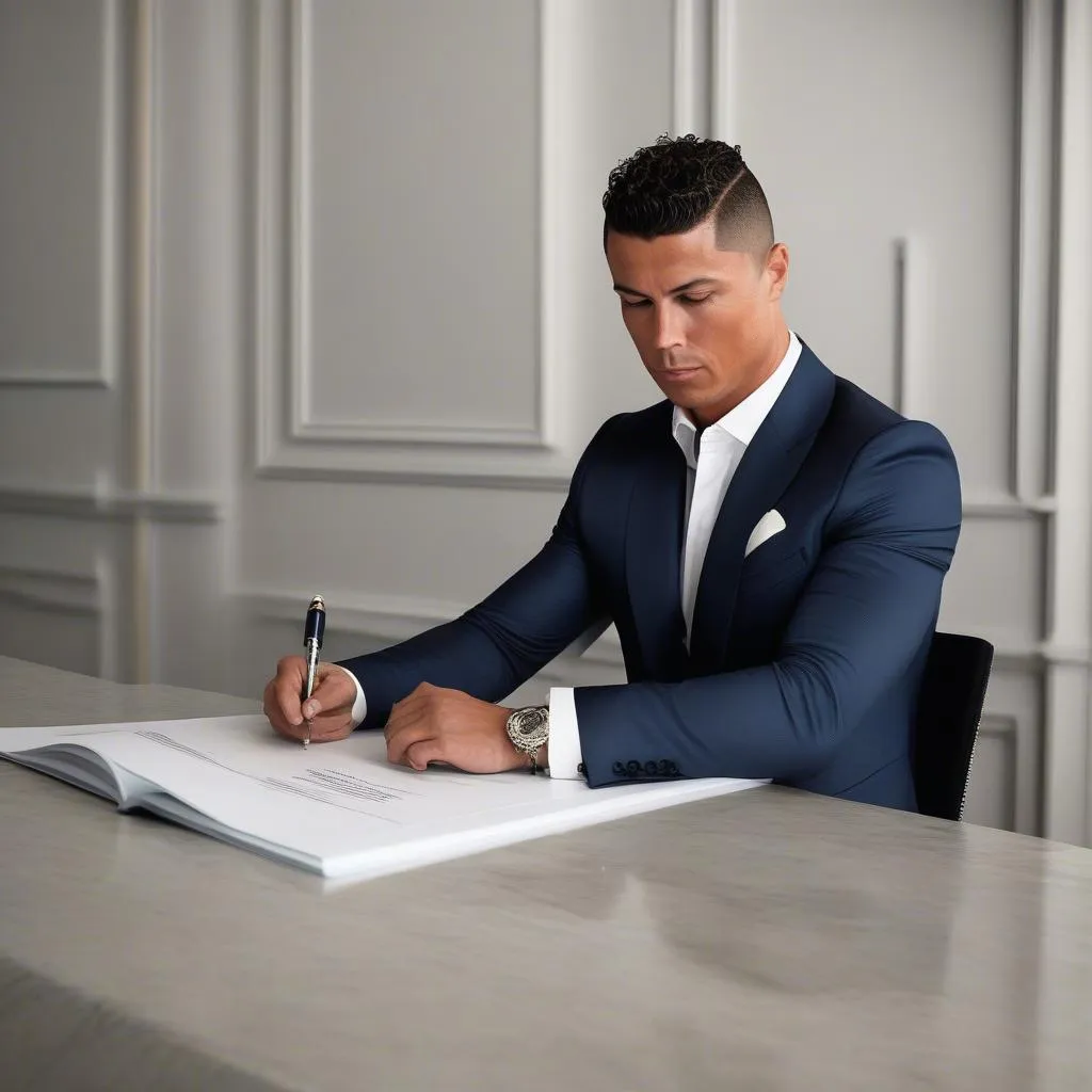 Ronaldo ký hợp đồng quảng cáo với thương hiệu thời trang nổi tiếng