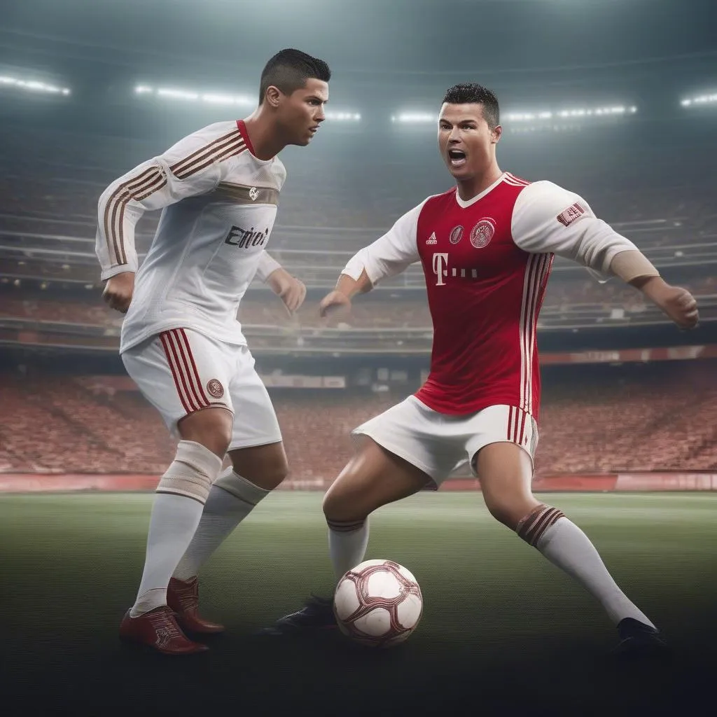 Ronaldo đối đầu Ajax trong trận đấu bóng đá đỉnh cao