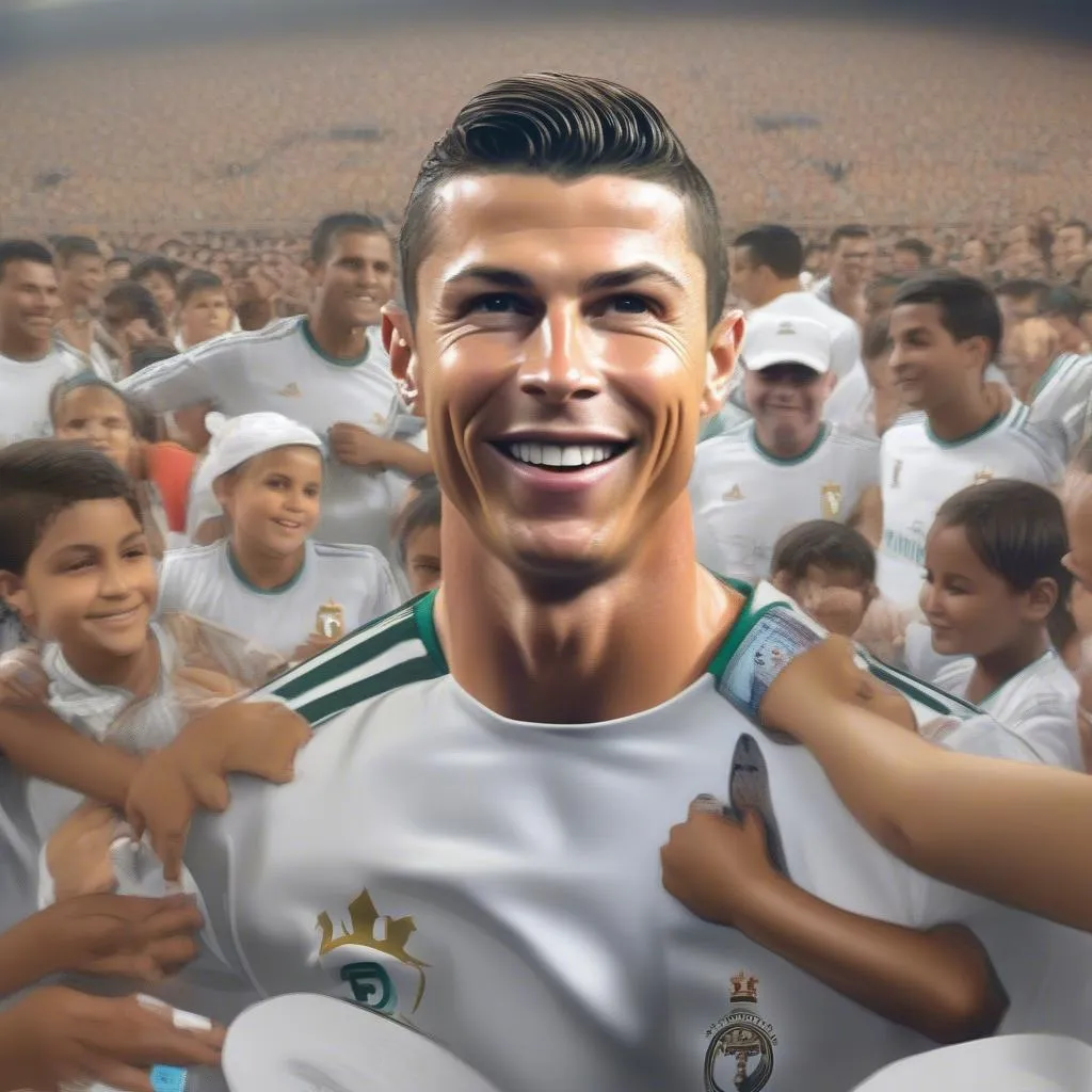 Ronaldo: An Cần Với Người Hâm Mộ - Hình Ảnh Hợp Tác Cứu Trợ