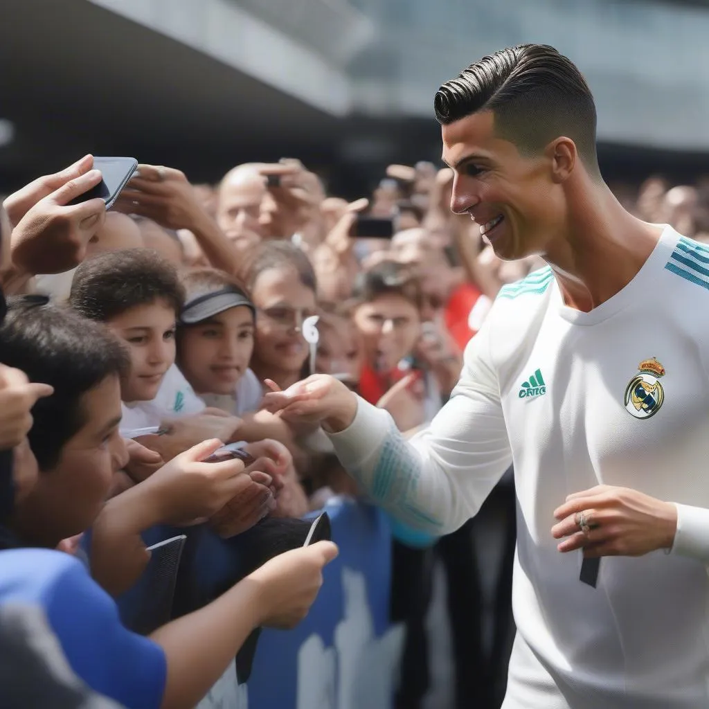 Ronaldo: An Cần Với Người Hâm Mộ - Hình Ảnh Cảm Động