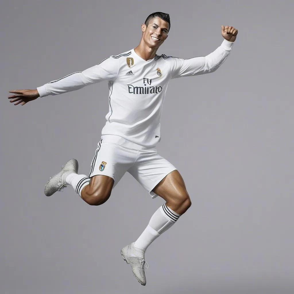 Cristiano Ronaldo ăn mừng theo phong cách "nha binh"