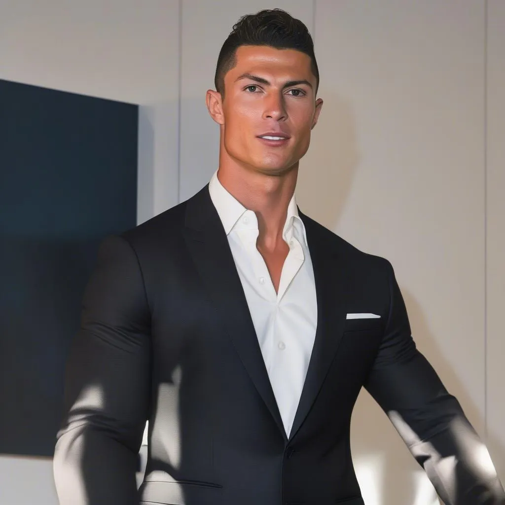 Ronaldo ánh mắt tự tin