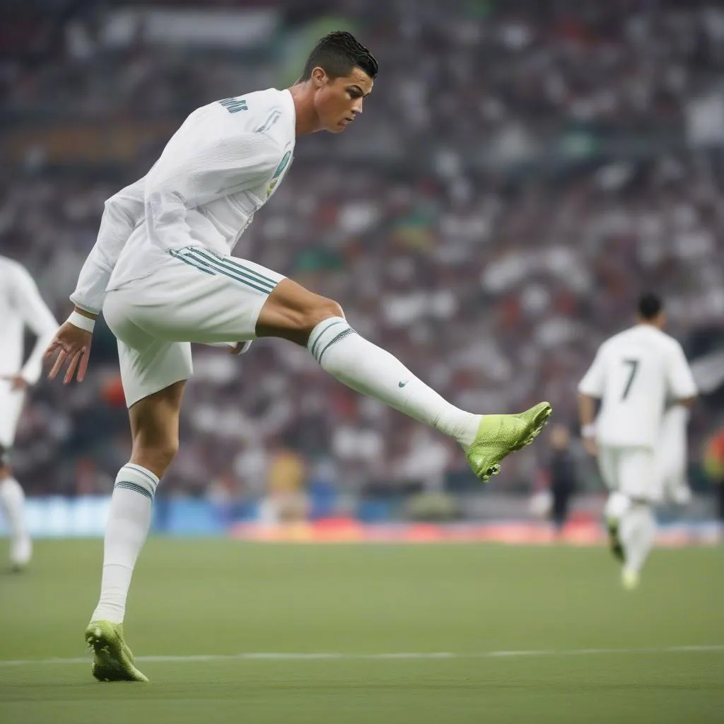 Ronaldo ảnh nền trận đấu