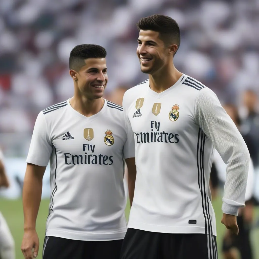 Ronaldo và Asensio cùng thi đấu trong một đội hình