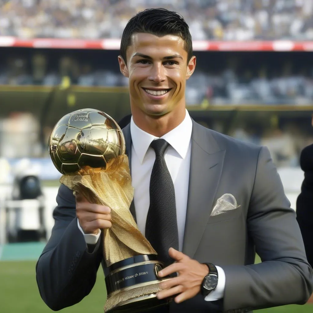 Ronaldo giành Ballon d'Or 2008