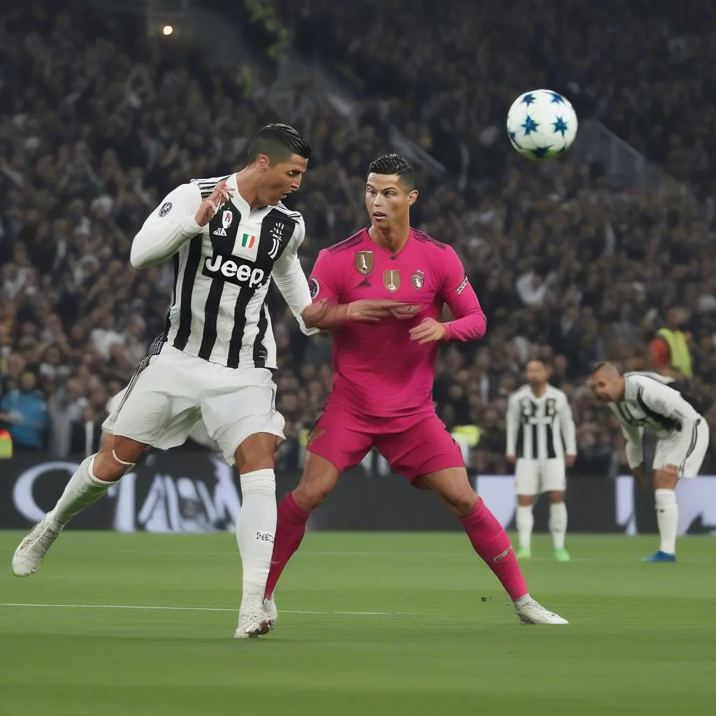 Ronaldo ghi bàn đẹp mắt vào lưới Juventus