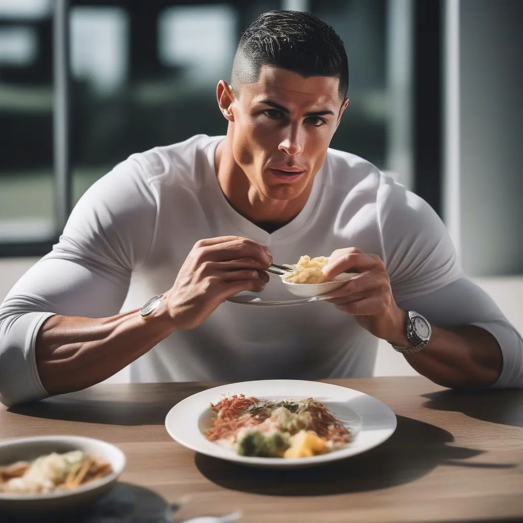 Ronaldo béo và chế độ ăn uống