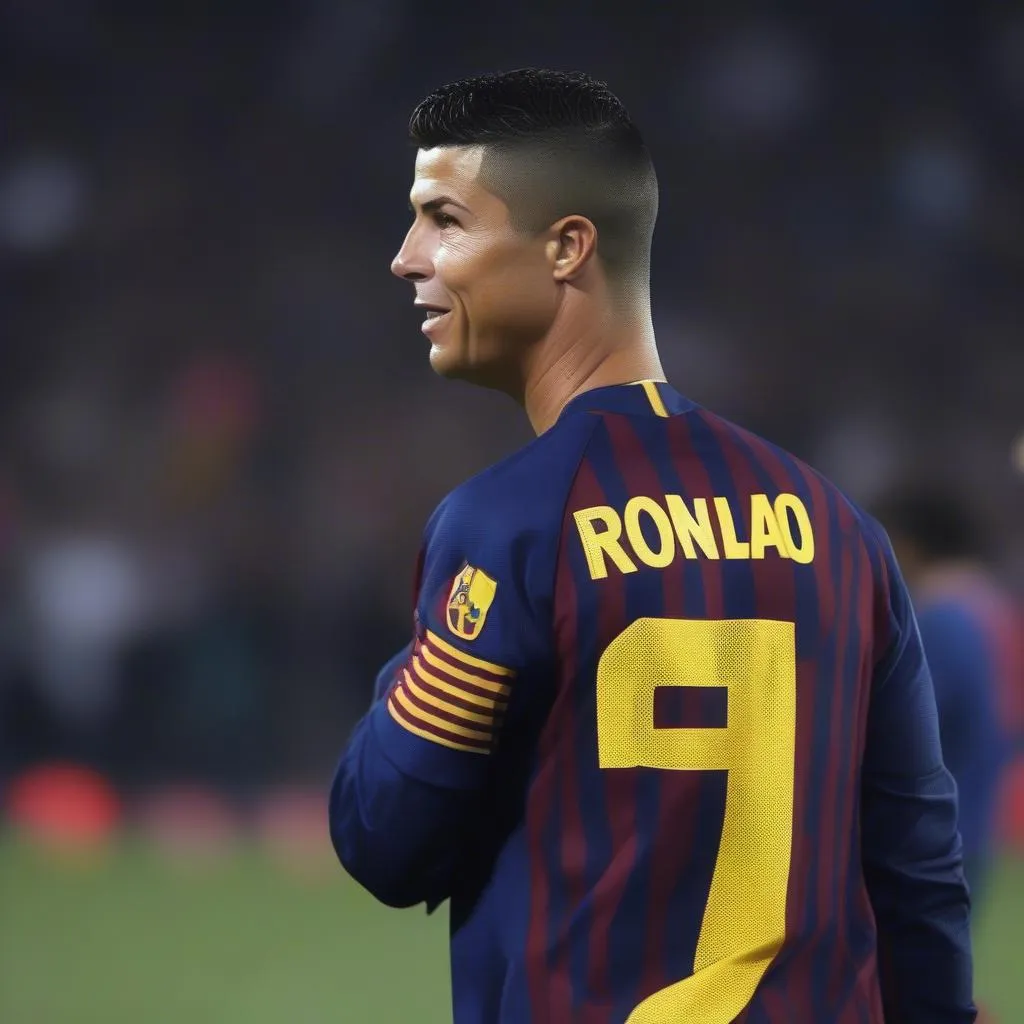 Ronaldo béo Barcelona