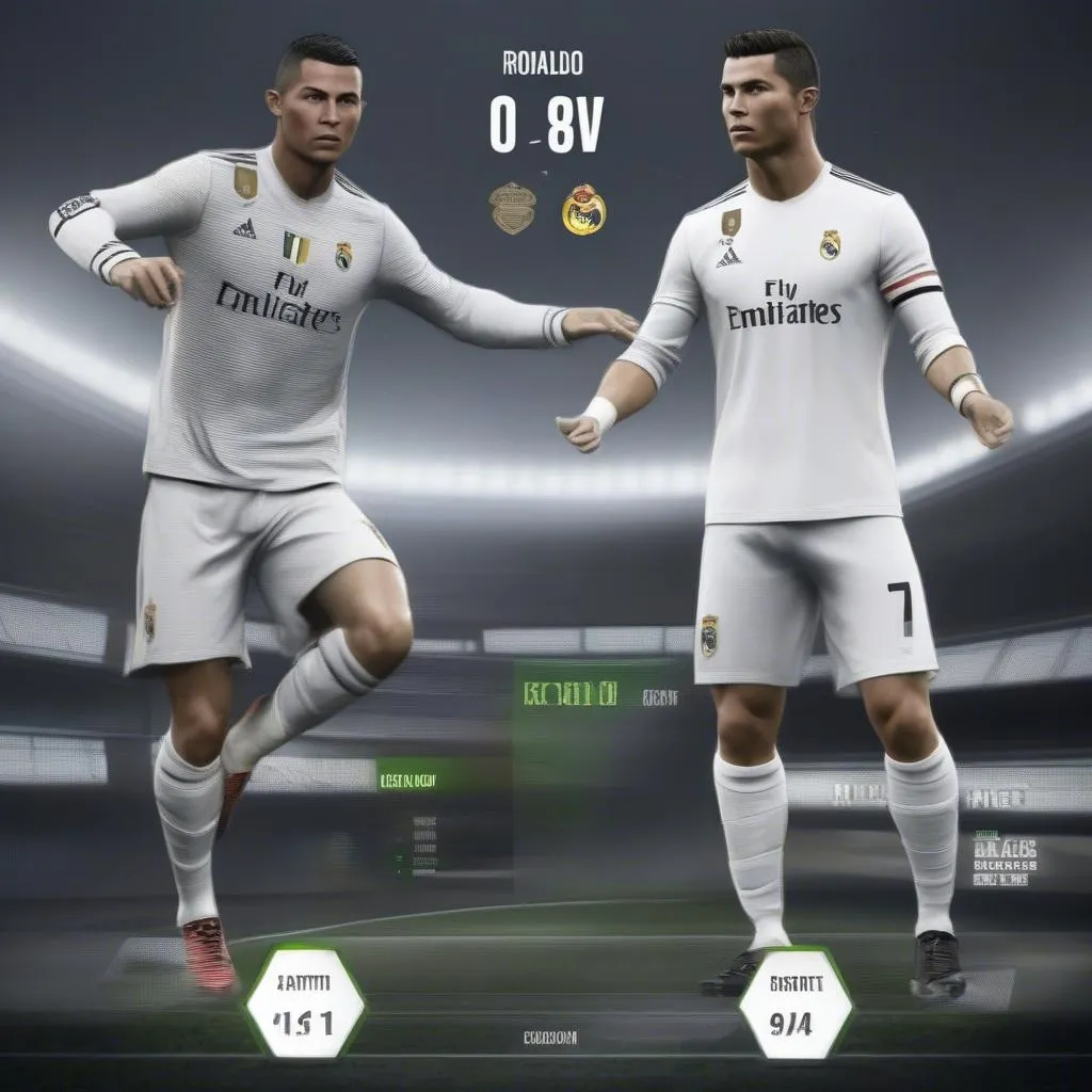 So sánh Ronaldo béo và CR7 trong FO4