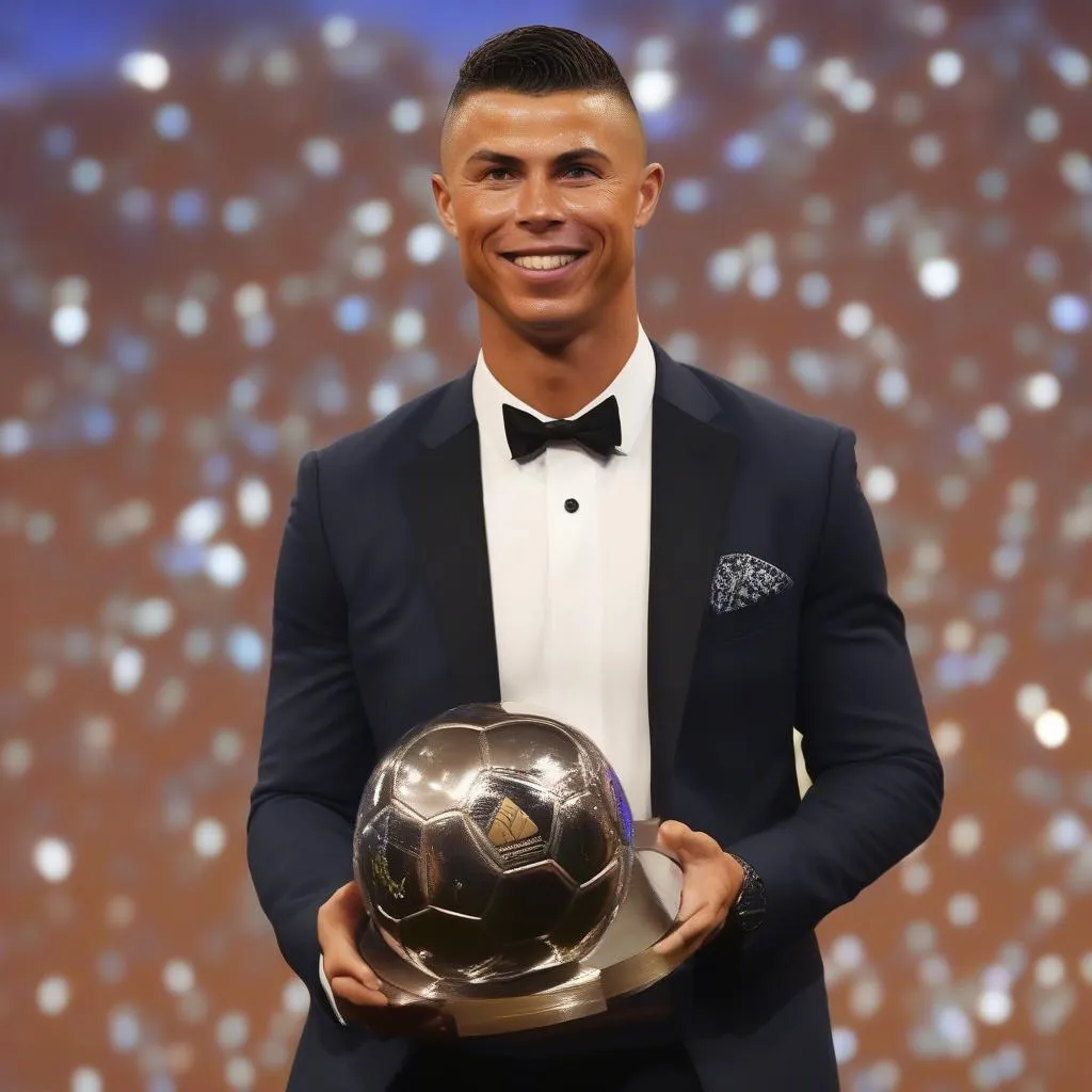 ronaldo béo đoạt quả bóng vàng