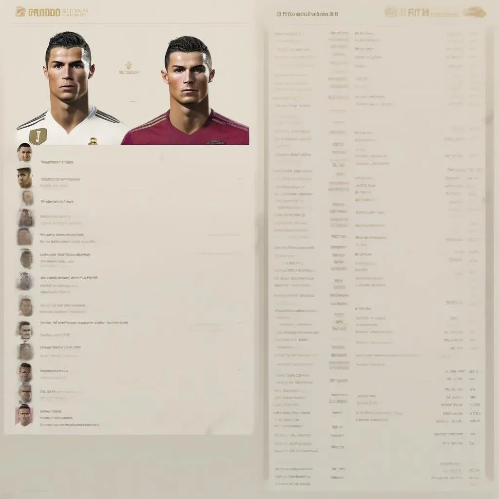 Lịch thi đấu Ronaldo Béo FO4 TopTransfer