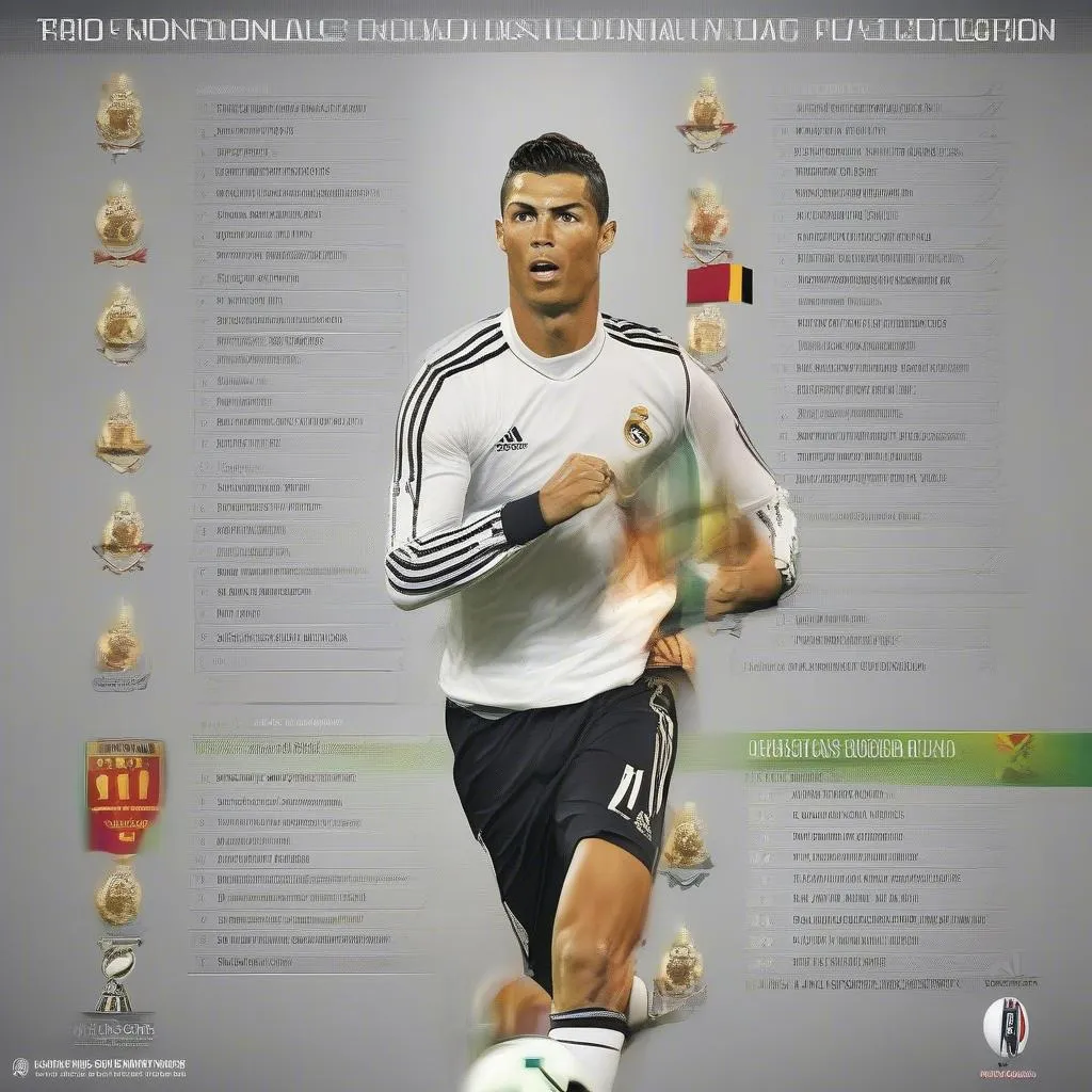 Lịch thi đấu của Ronaldo và câu lạc bộ của anh ta