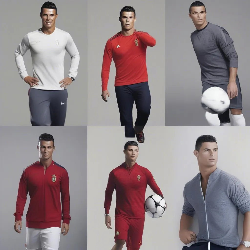 Ronaldo Béo trong trang phục thể thao, thể hiện phong cách năng động và trẻ trung