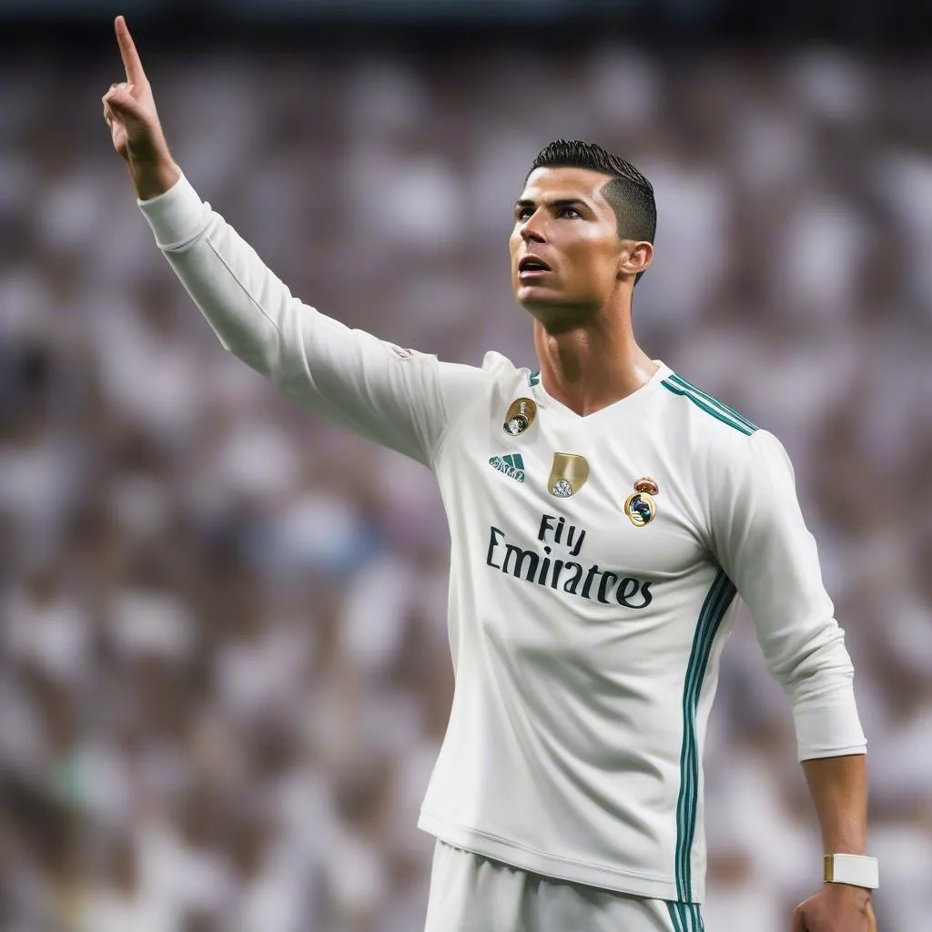 Hình ảnh Cristiano Ronaldo bị người hâm mộ Real Madrid huýt sáo la ó trên sân