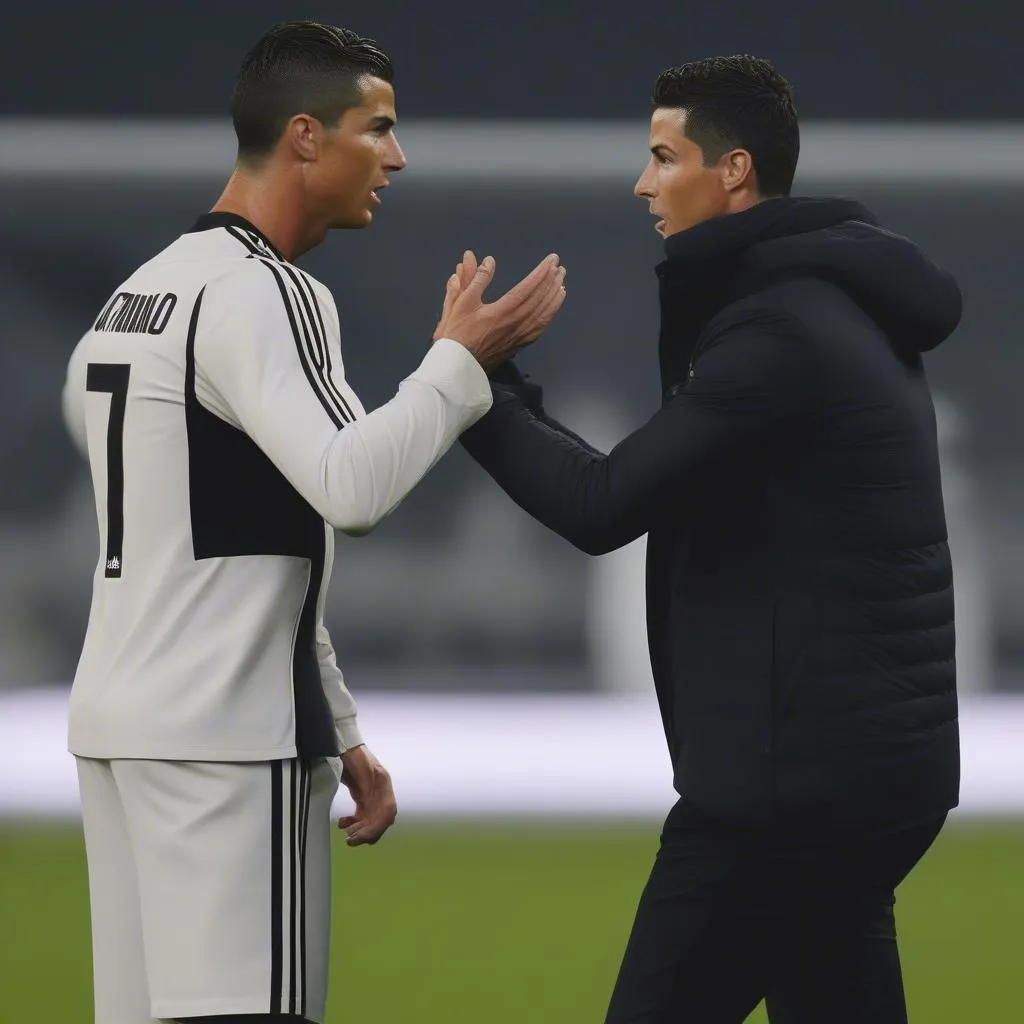 Ronaldo bất hòa với huấn luyện viên của Juventus 