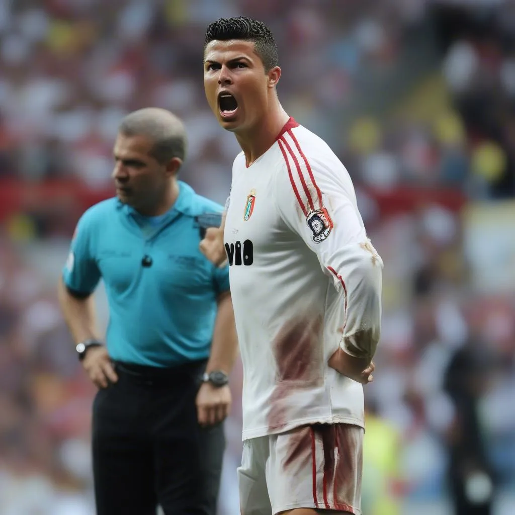 Ronaldo Bị Phạt Thẻ Đỏ: Hình Ảnh Của Một Cầu Thủ Nóng Tính