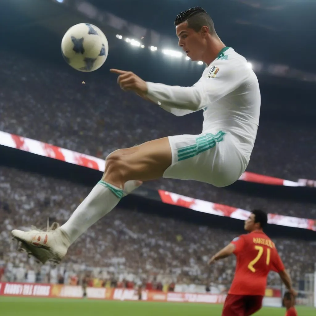 Ronaldo và pha xe đạp chổng ngược lịch sử