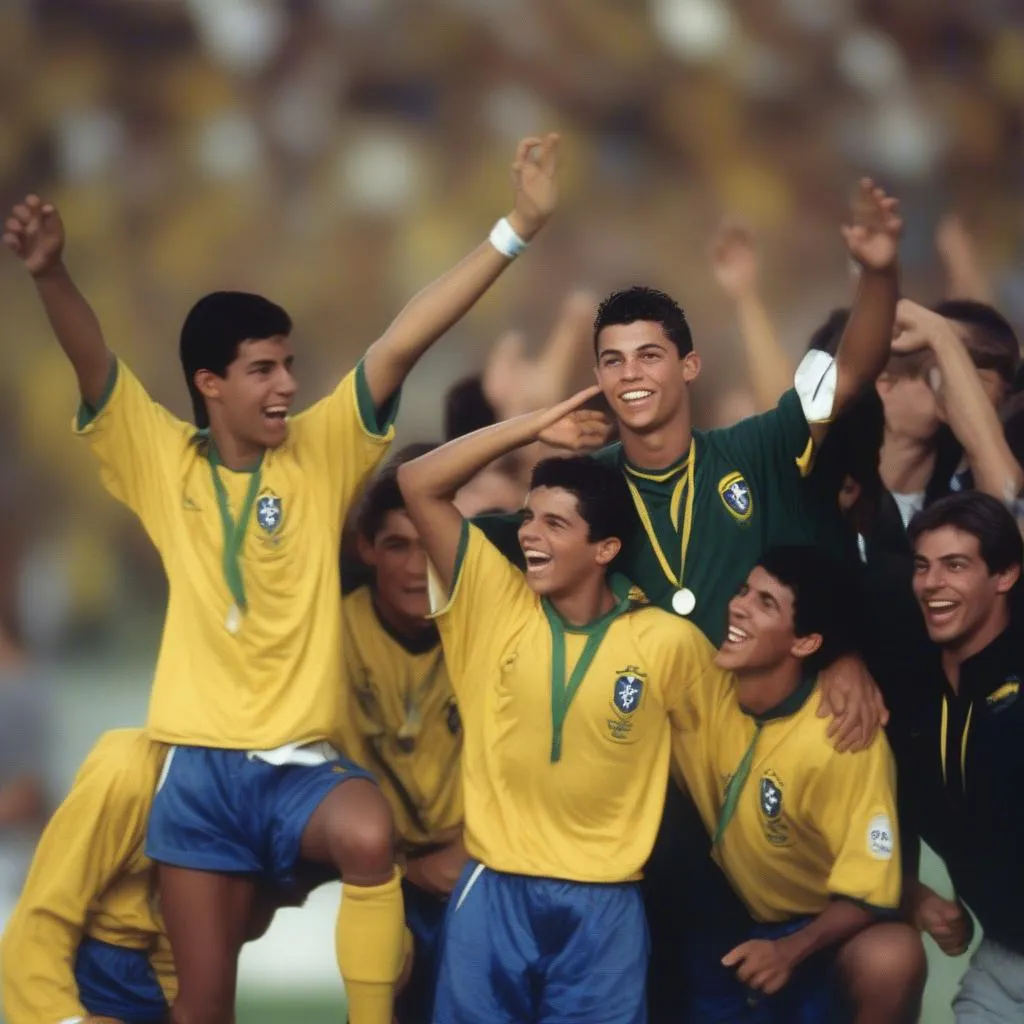 Ronaldo cùng đội tuyển Brazil giành chức vô địch World Cup 1994