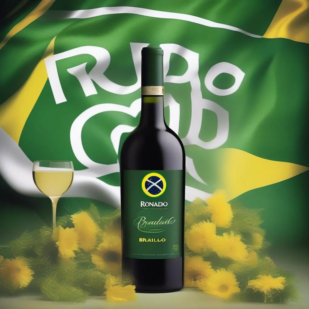 Chai rượu Ronaldo Brazil Wine