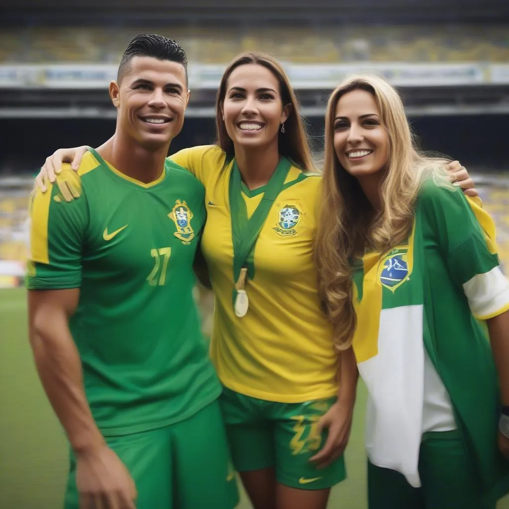 Ronaldo Caiado and Katia Abreu - Brazilian Football Enthusiasts