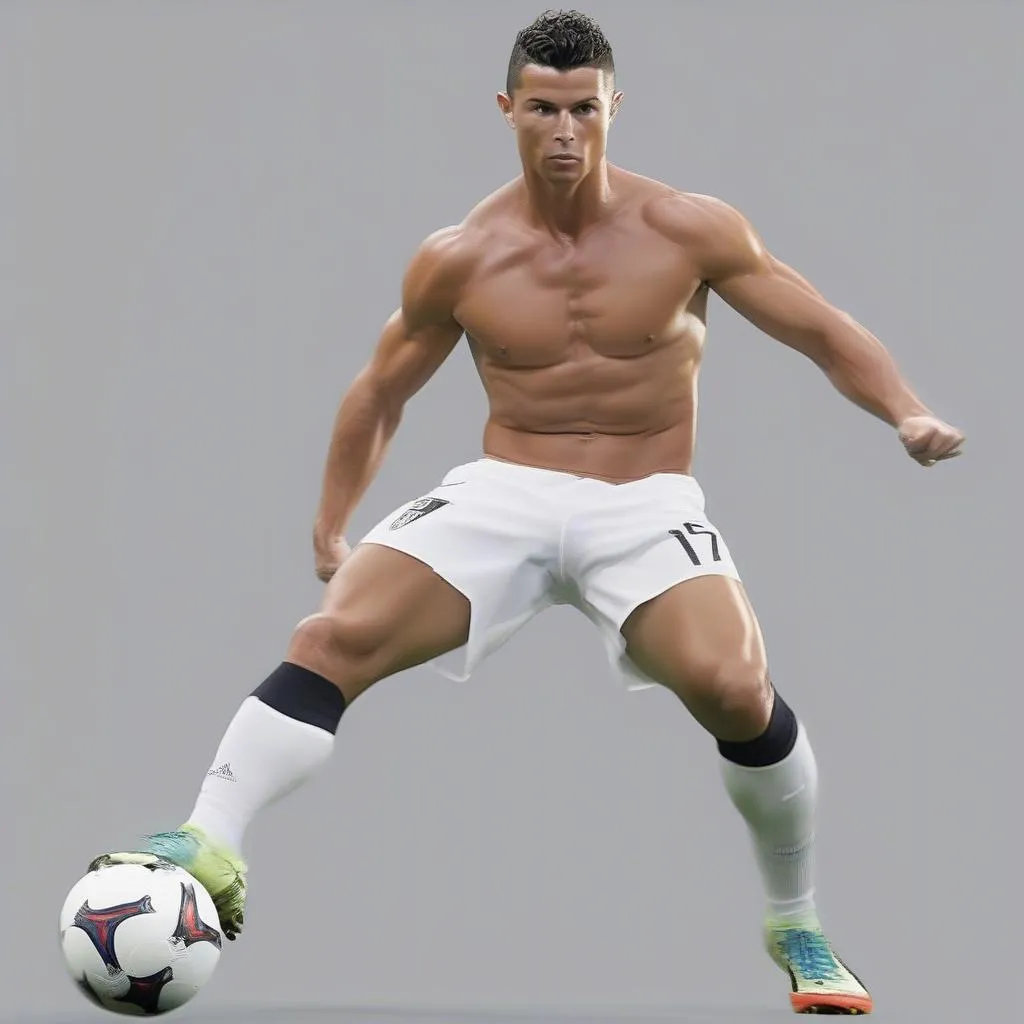 Ronaldo với cân nặng 85kg