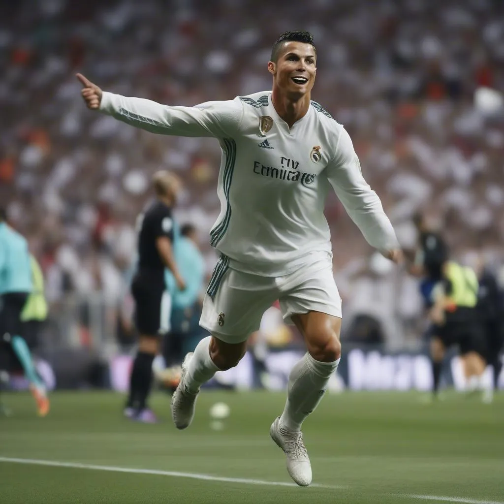 Ronaldo cele vũ điệu chiến thắng