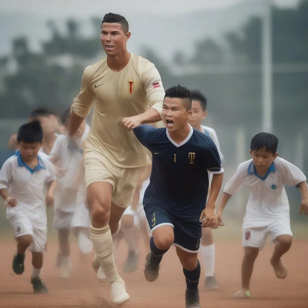 Ronaldo là tấm gương sáng cho các cầu thủ trẻ Việt Nam, anh truyền cảm hứng cho họ với niềm tin vào bản thân và giấc mơ chinh phục đỉnh cao