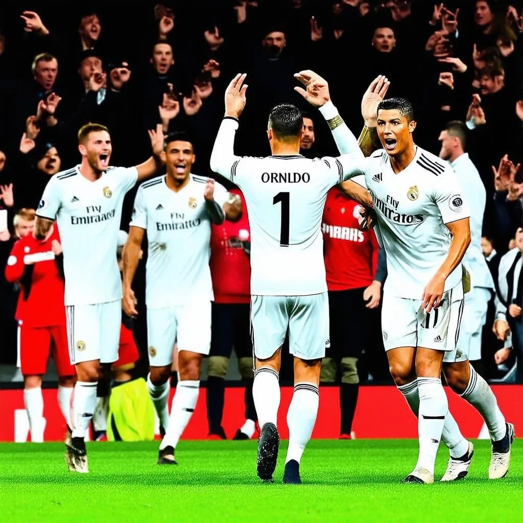 Ronaldo celebrating