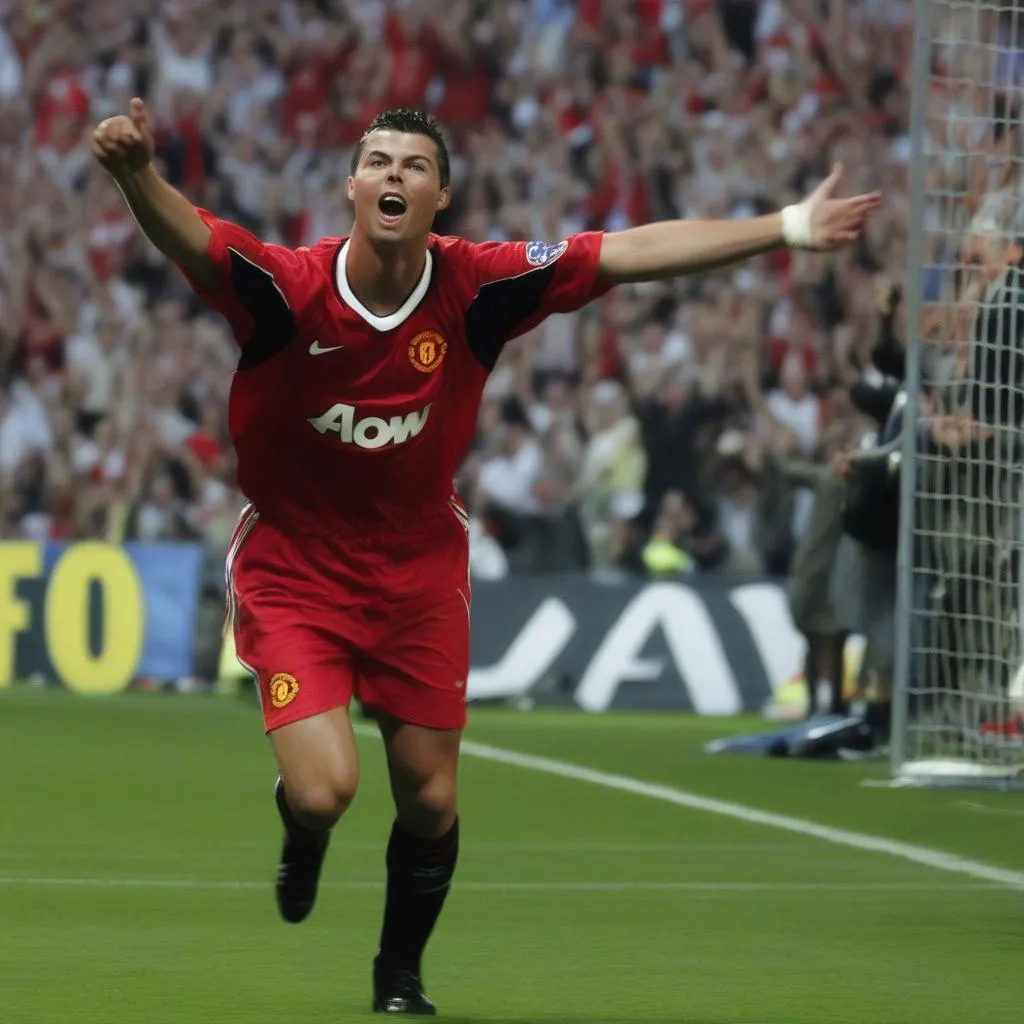 Ronaldo trong trận chung kết Champions League 2006