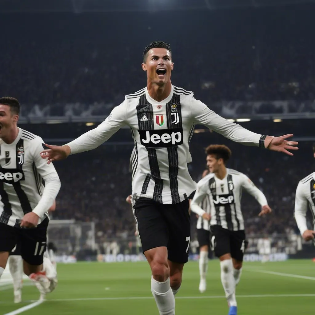 Cristiano Ronaldo ghi bàn tại Champions League năm 2019