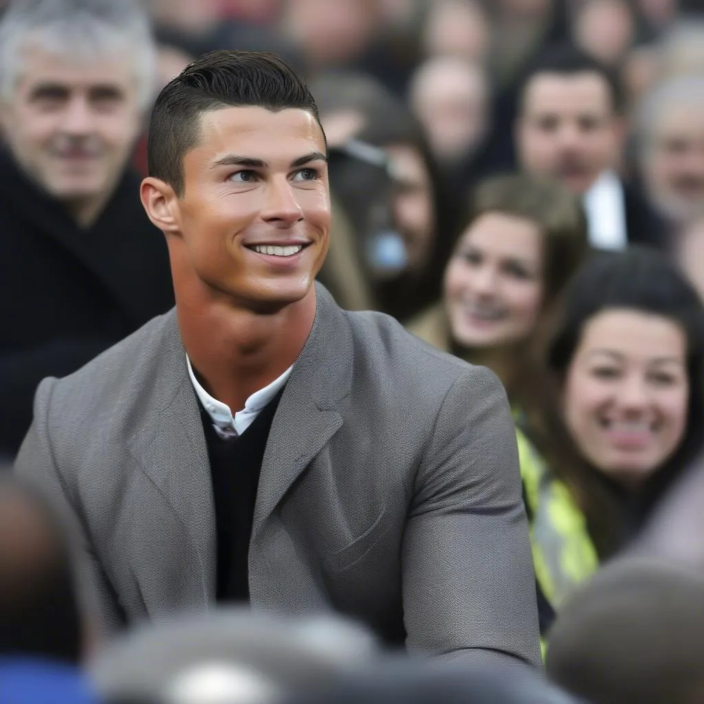 Cristiano Ronaldo làm từ thiện cho trẻ em