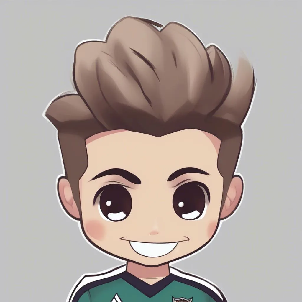 Hình ảnh Ronaldo Chibi đẹp trai