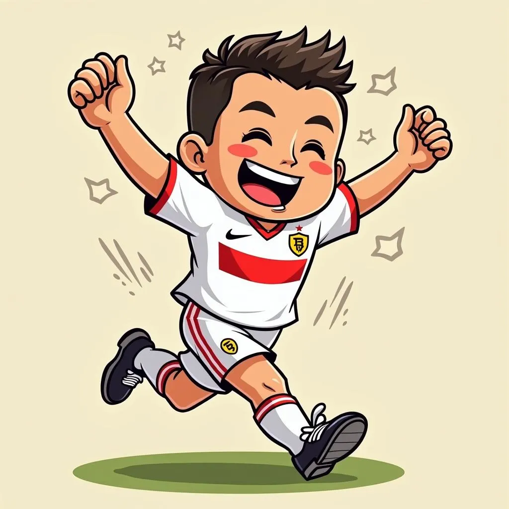 Ronaldo chibi ghi bàn