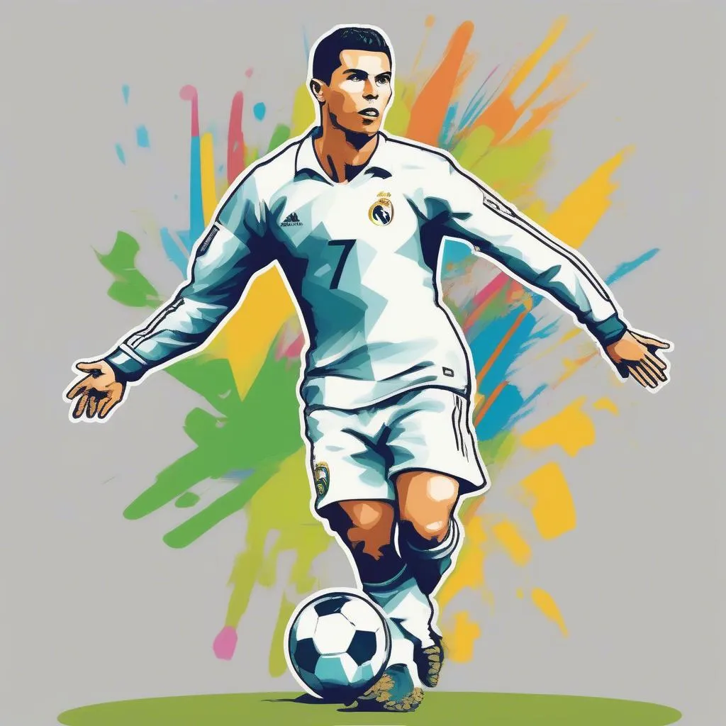 Ronaldo Clipart: Hình ảnh của huyền thoại bóng đá