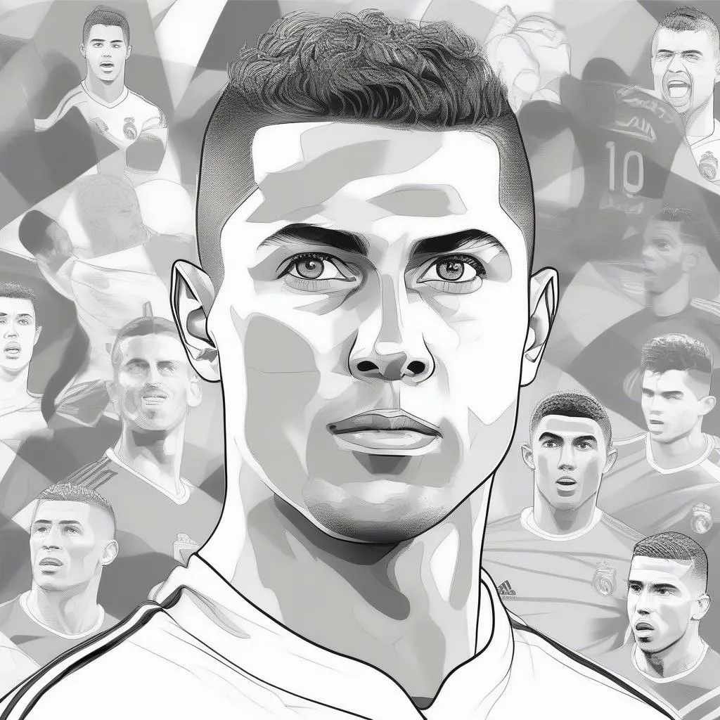 Ronaldo Coloring Pages Free Printable: Download and Print Now