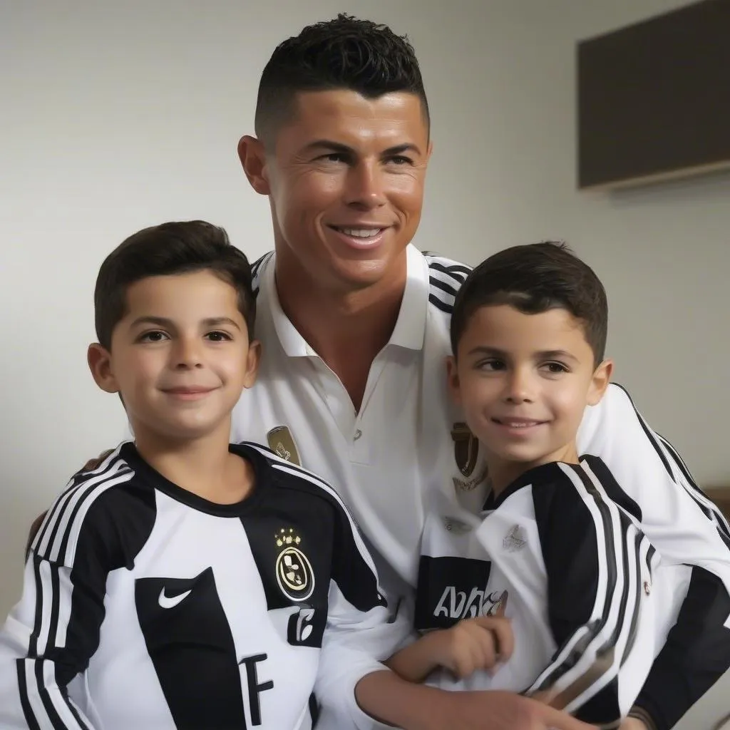 Ronaldo và các con trai - Hình ảnh tình cảm của "siêu sao"