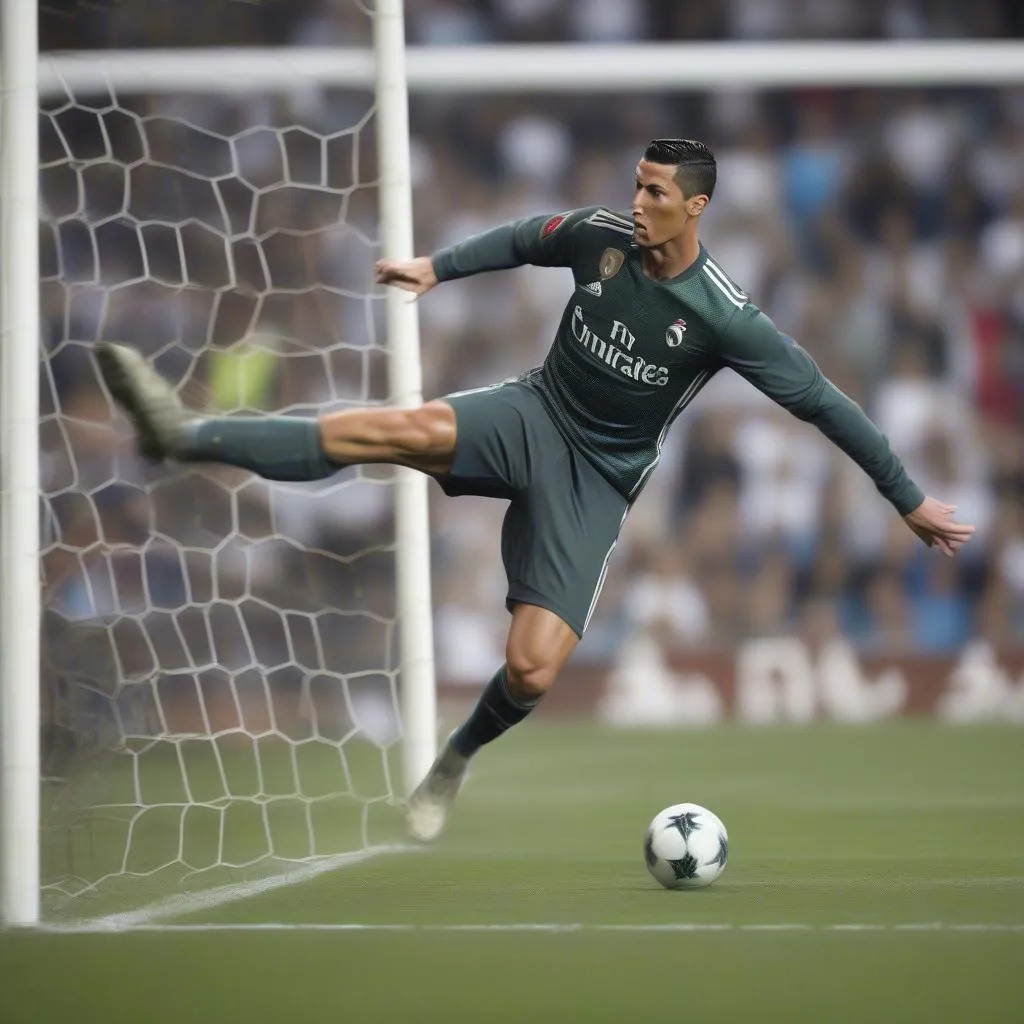 Ronaldo corner kick technique