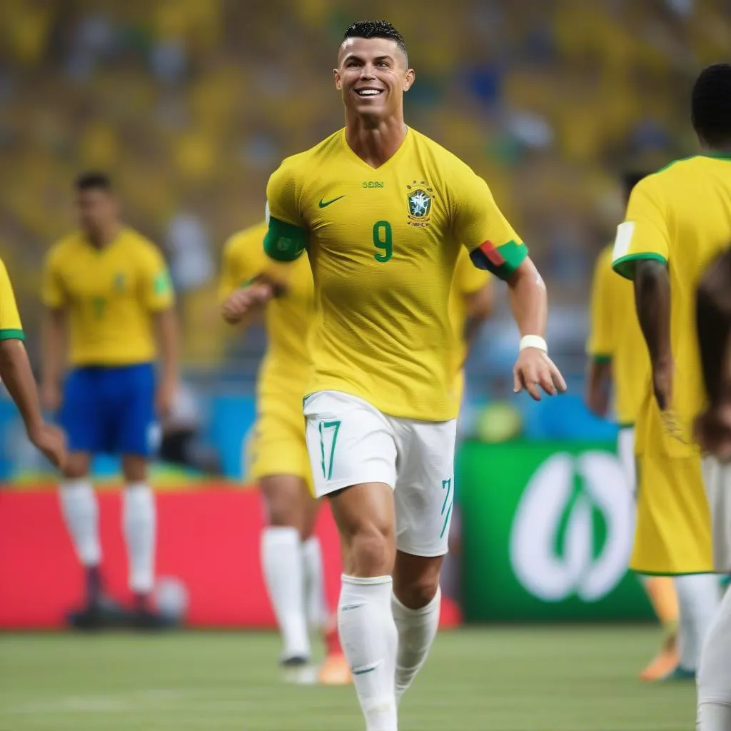 Ronaldo cùng đội tuyển Brazil