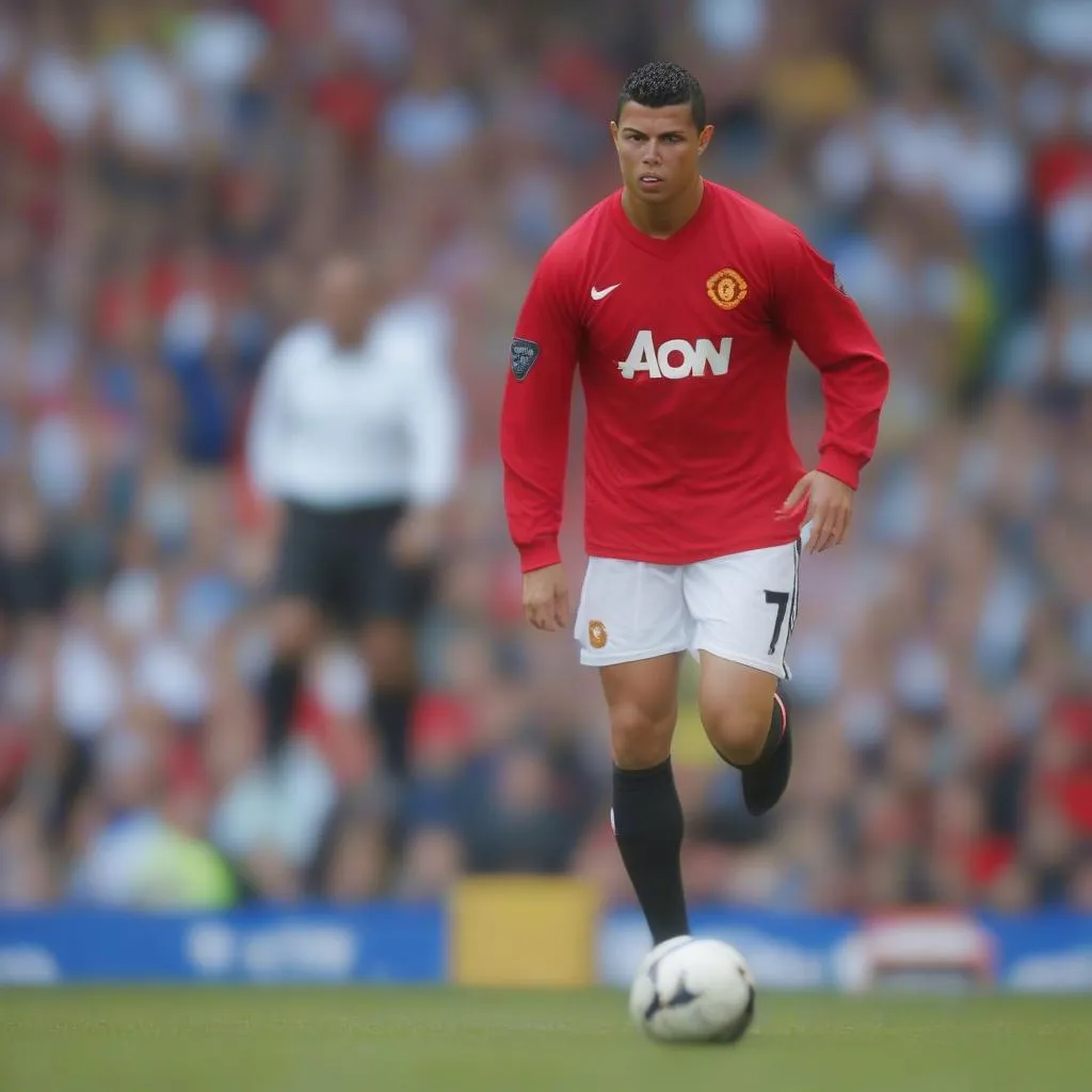 Ronaldo thi đấu cho Manchester United