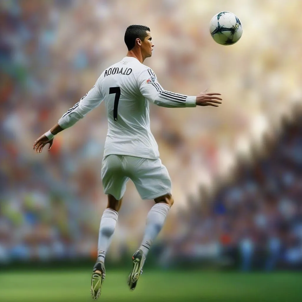 Ronaldo đá phát tranh vẽ: Pha sút phạt tuyệt đẹp trên sân cỏ