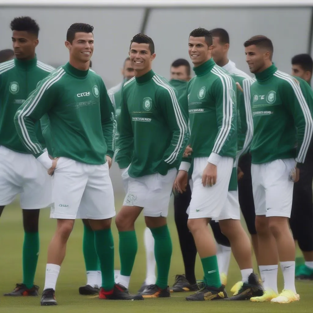 Cristiano Ronaldo thi đấu đầu tiên cho Sporting Lisbon