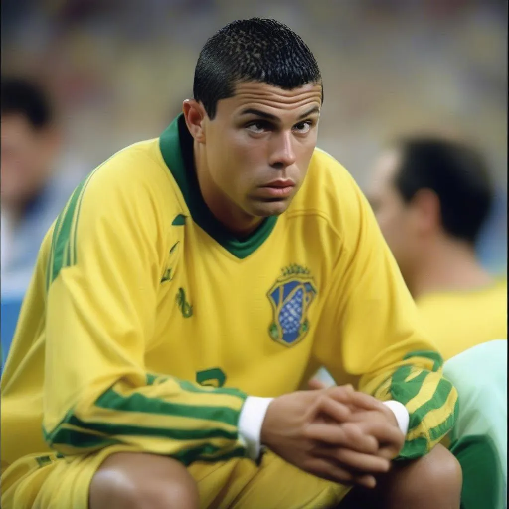 Ronaldo De Lima trong trận chung kết World Cup 1998