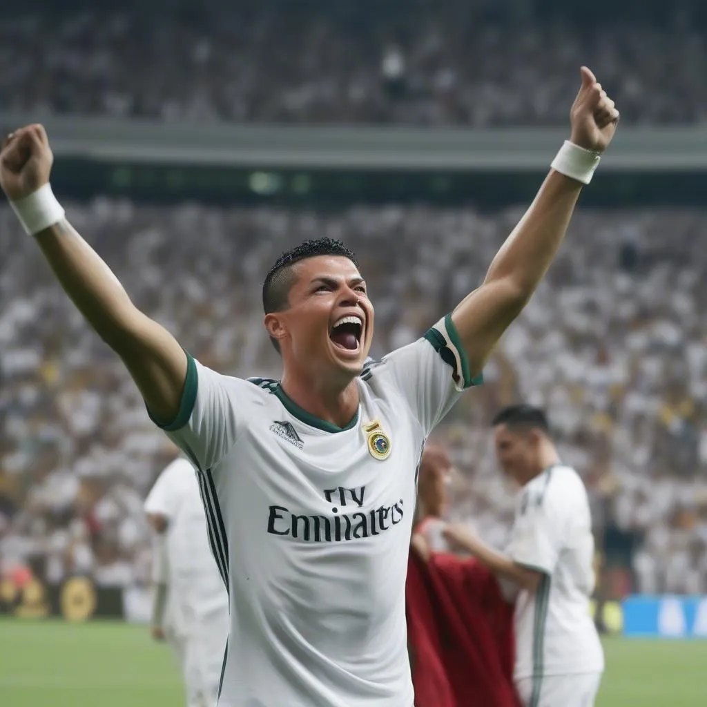 Ronaldo de Lima ghi bàn trong chiếc áo trắng