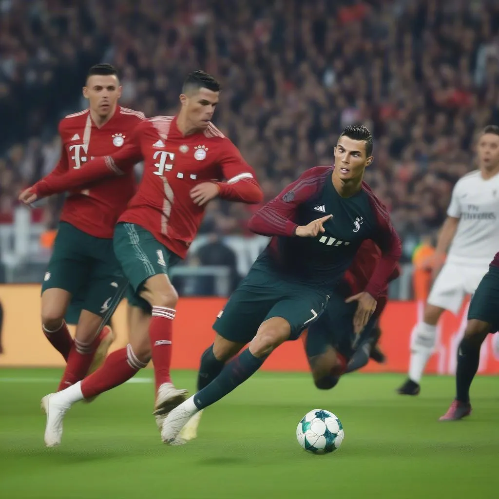 Pha đi bóng ấn tượng của Ronaldo vào lưới Bayern Munich