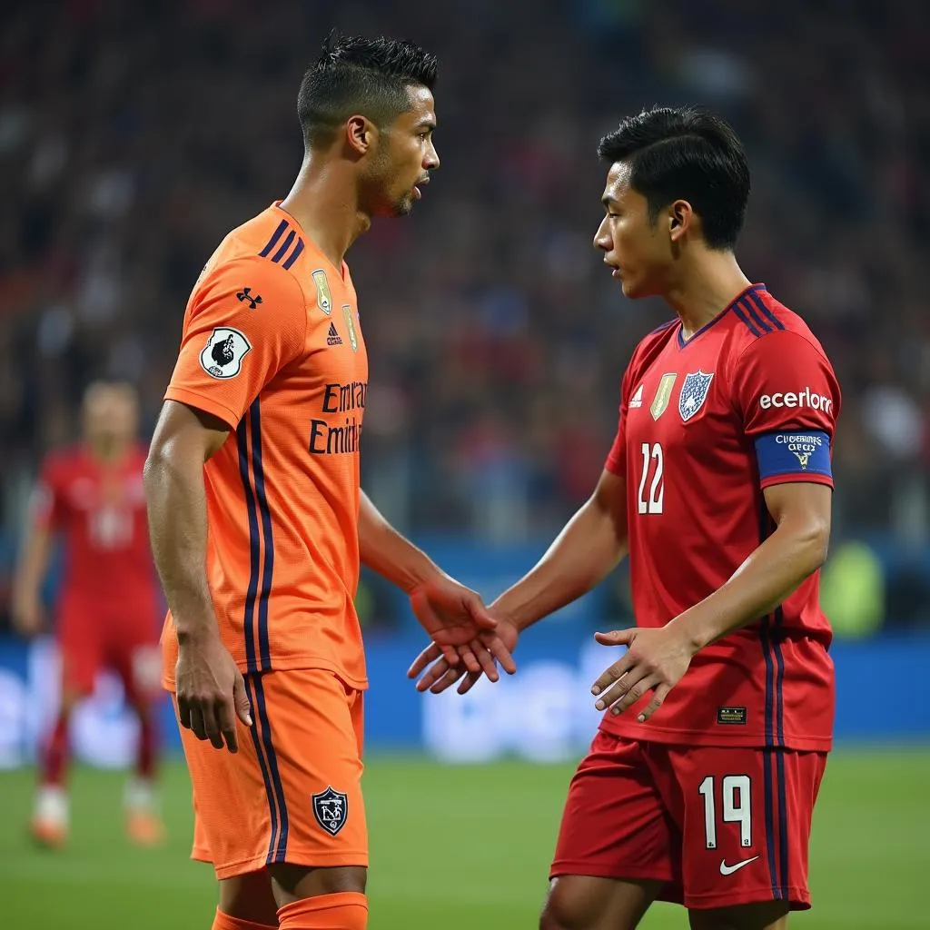 Ronaldo đối đầu Son Heung-min