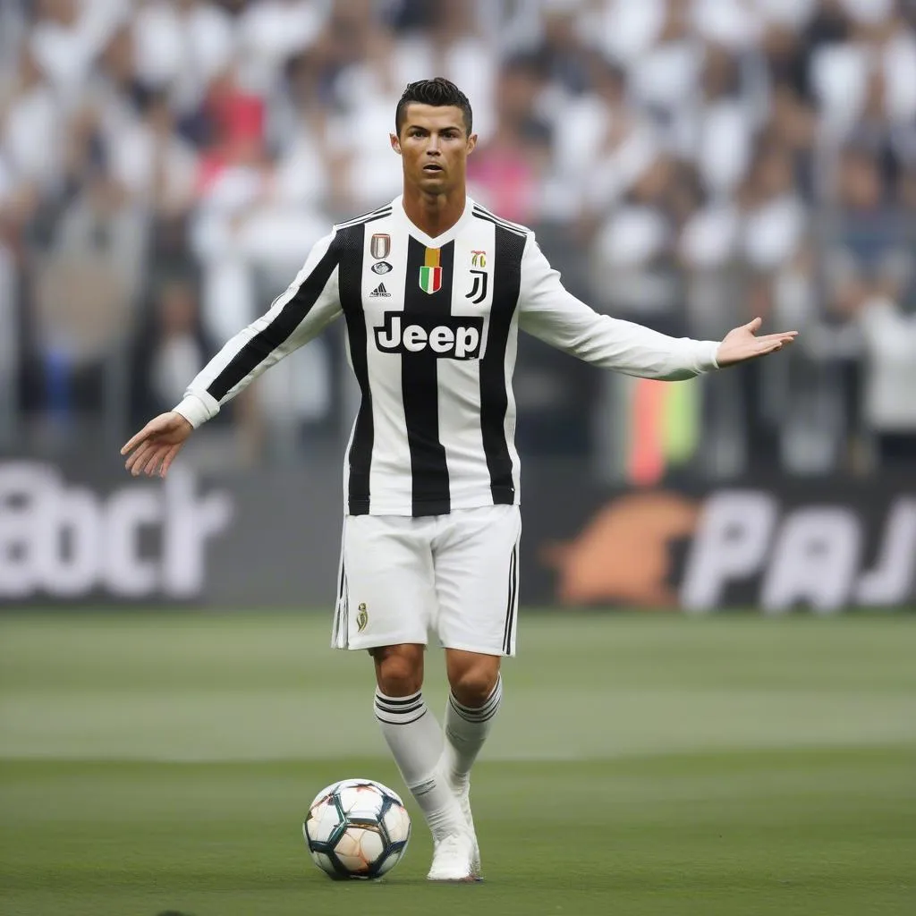 Ronaldo thi đấu cho Juventus, đối thủ của Real Madrid