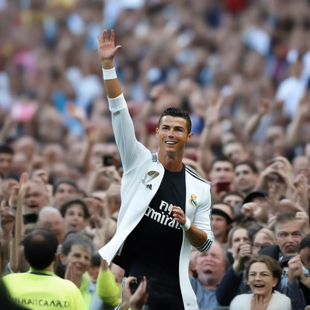 Ronaldo được fan Real Madrid hoan hô