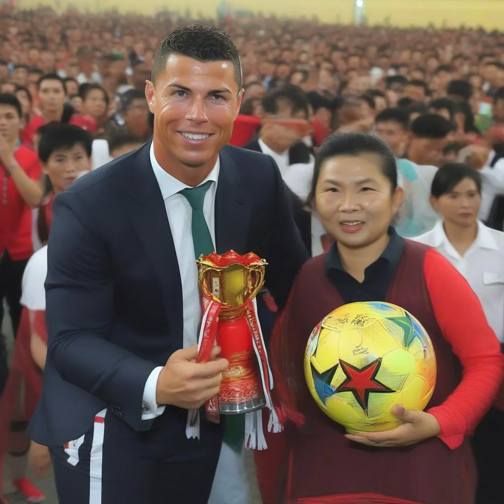 Ronaldo được người hâm mộ bóng đá Việt Nam yêu thích